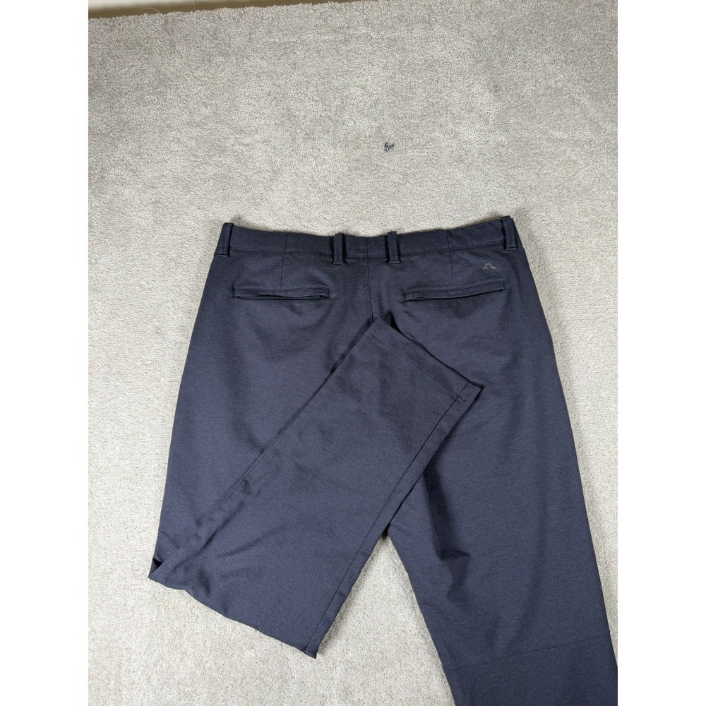 Tommy Bahama Boracay Performance Pants Mens 36x30 Navy Blue Marble Stretch Vacay